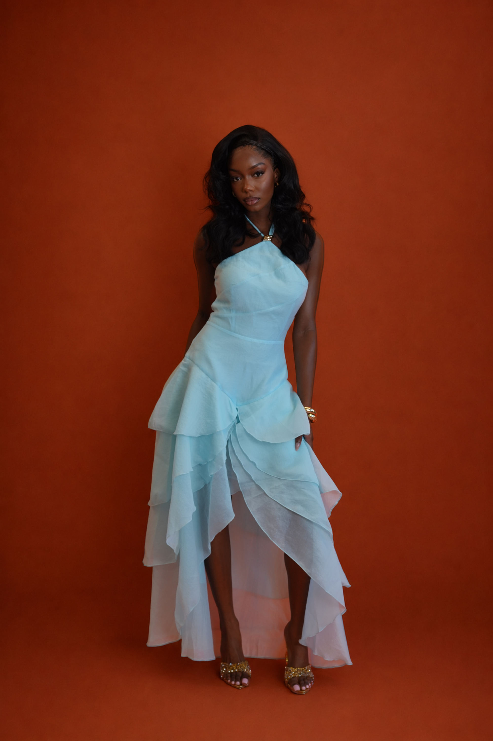 Anica High-Low Maxi Dress