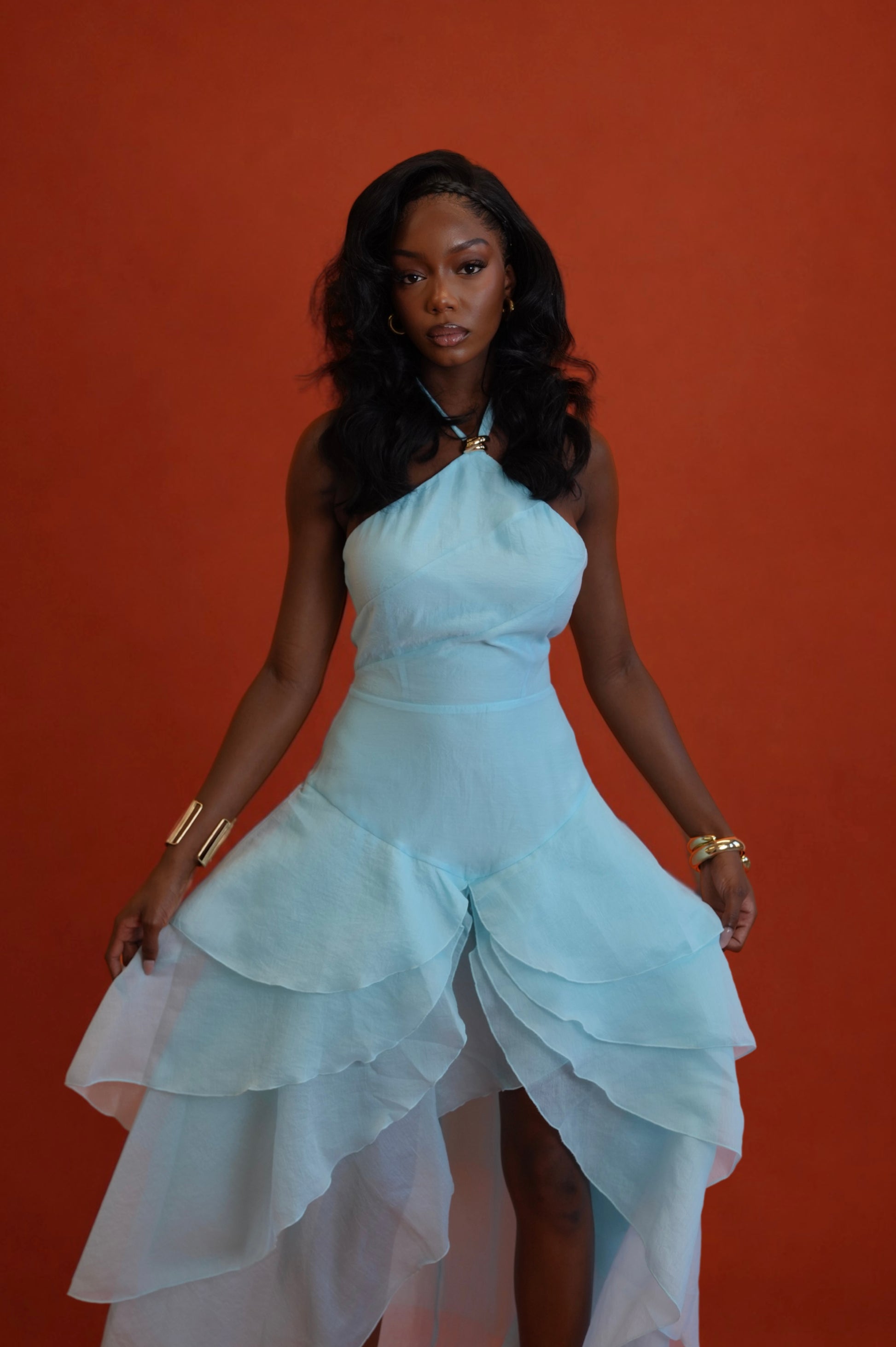 Anica High-Low Maxi Dress