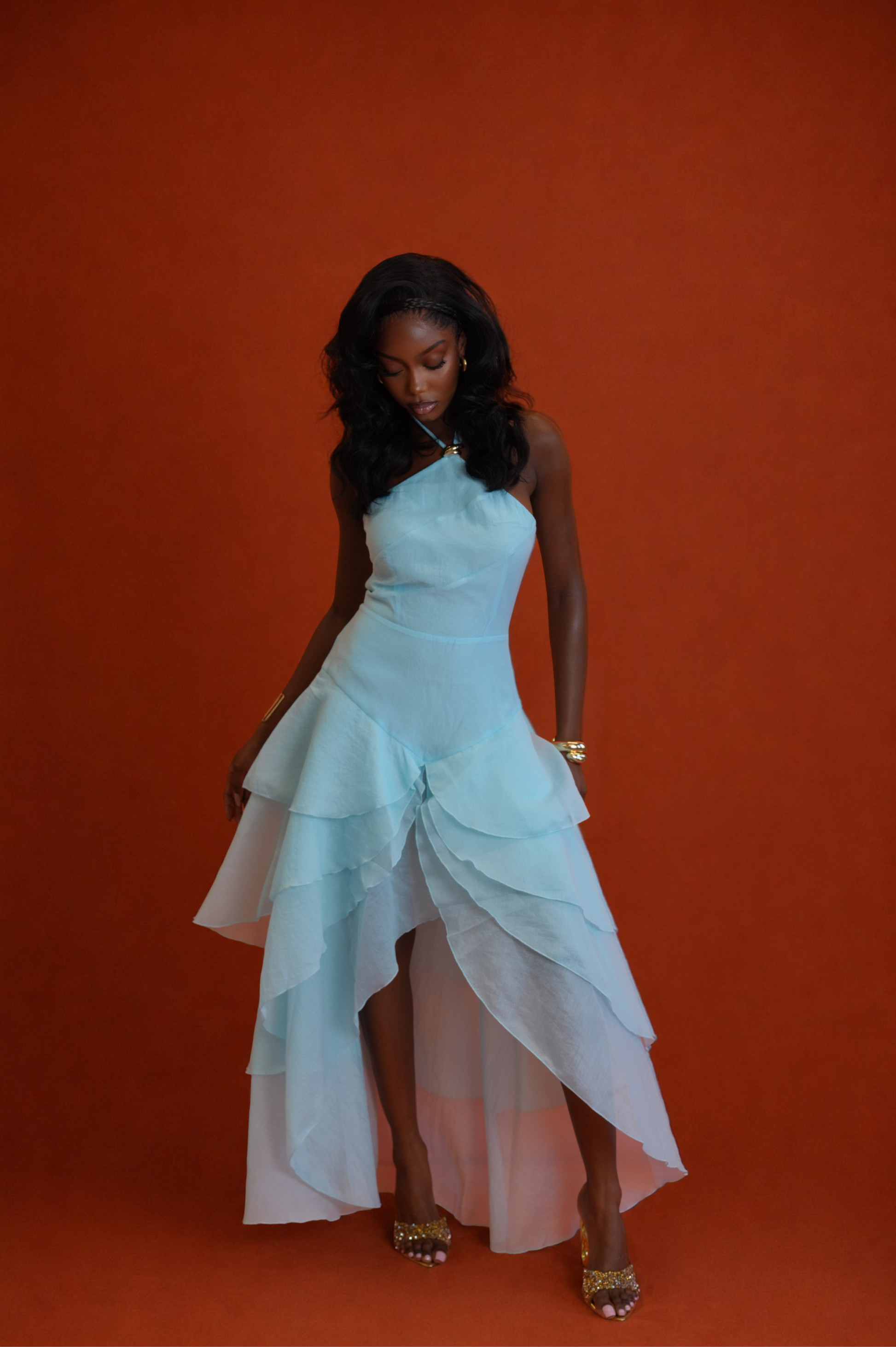 Anica High-Low Maxi Dress