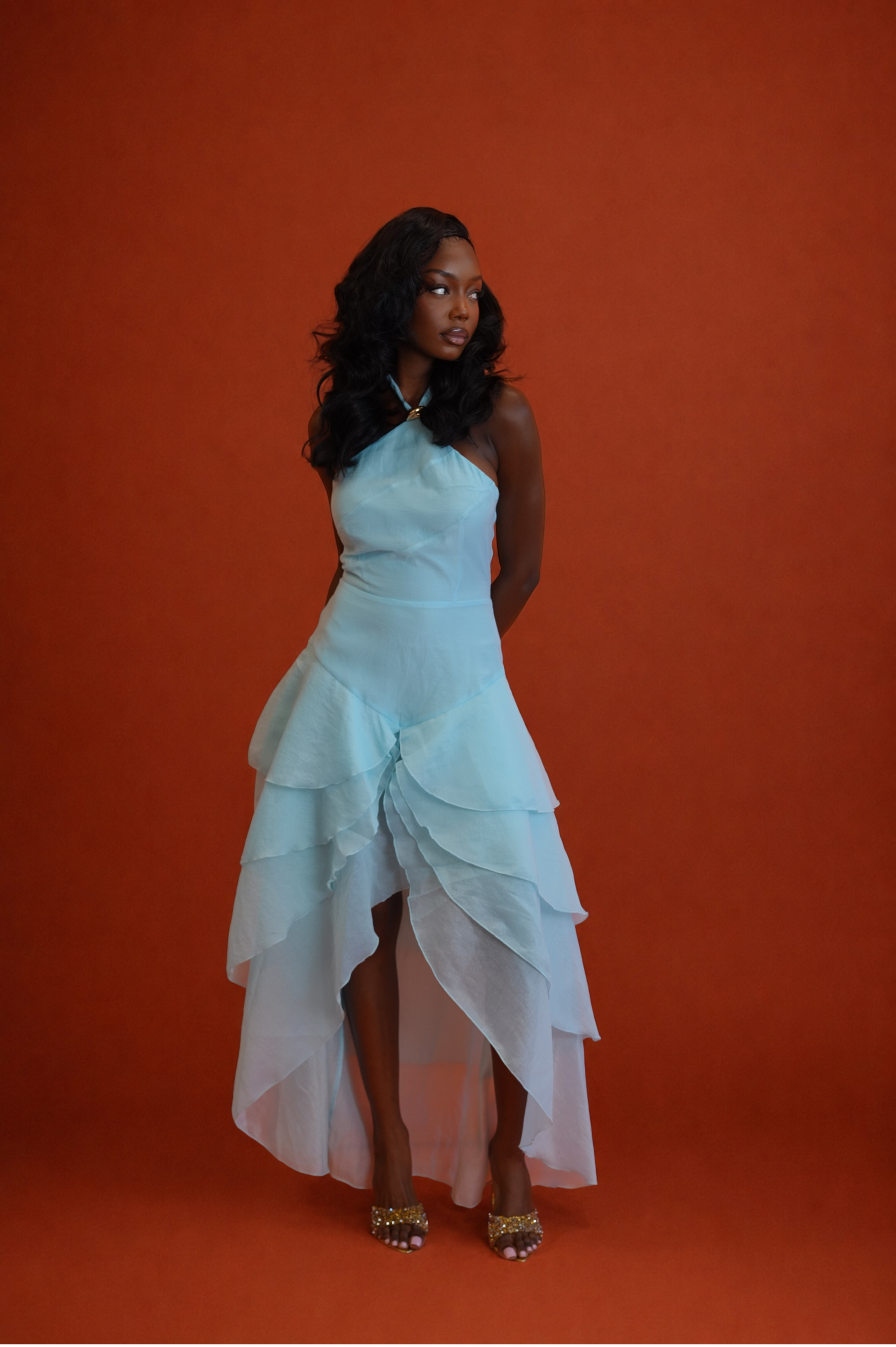Anica High-Low Maxi Dress